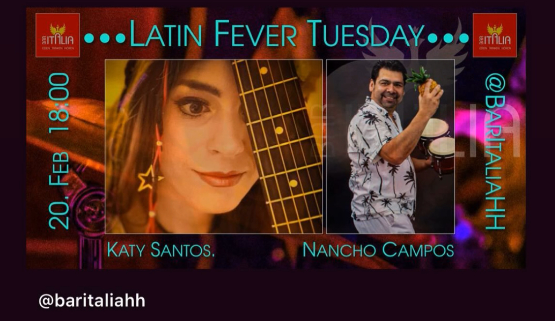 Live Concert with Katy Santos at Bar Italia in Hamburg february 2024